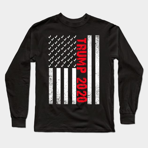 Trump 2020 Long Sleeve T-Shirt by Barnard